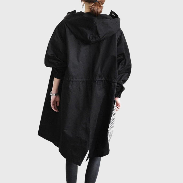 Ruth | Trench Lungo con Cappuccio e Vestibilità Morbida