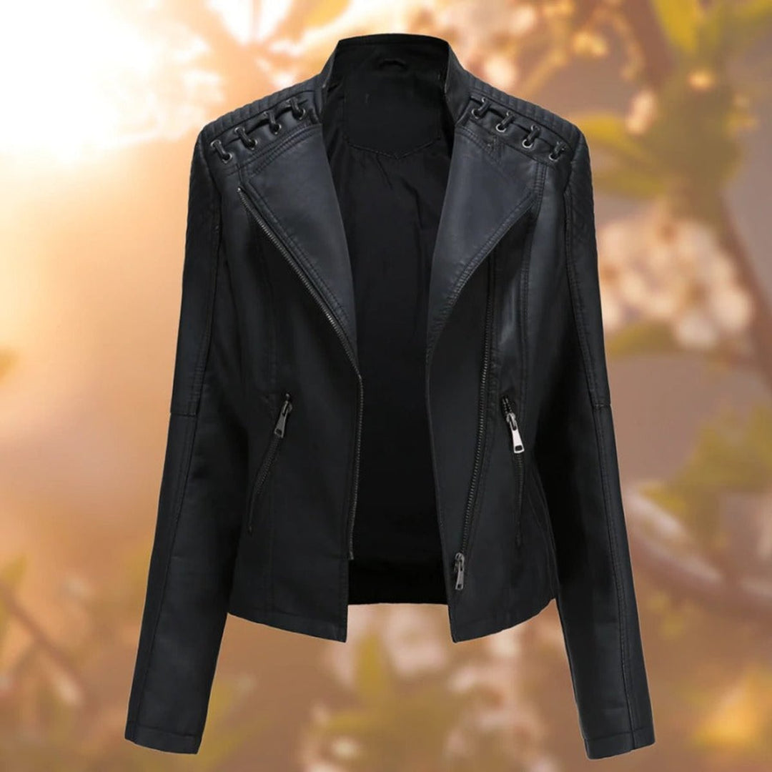 Ruby | Giacca Biker con Zip Stile Moto
