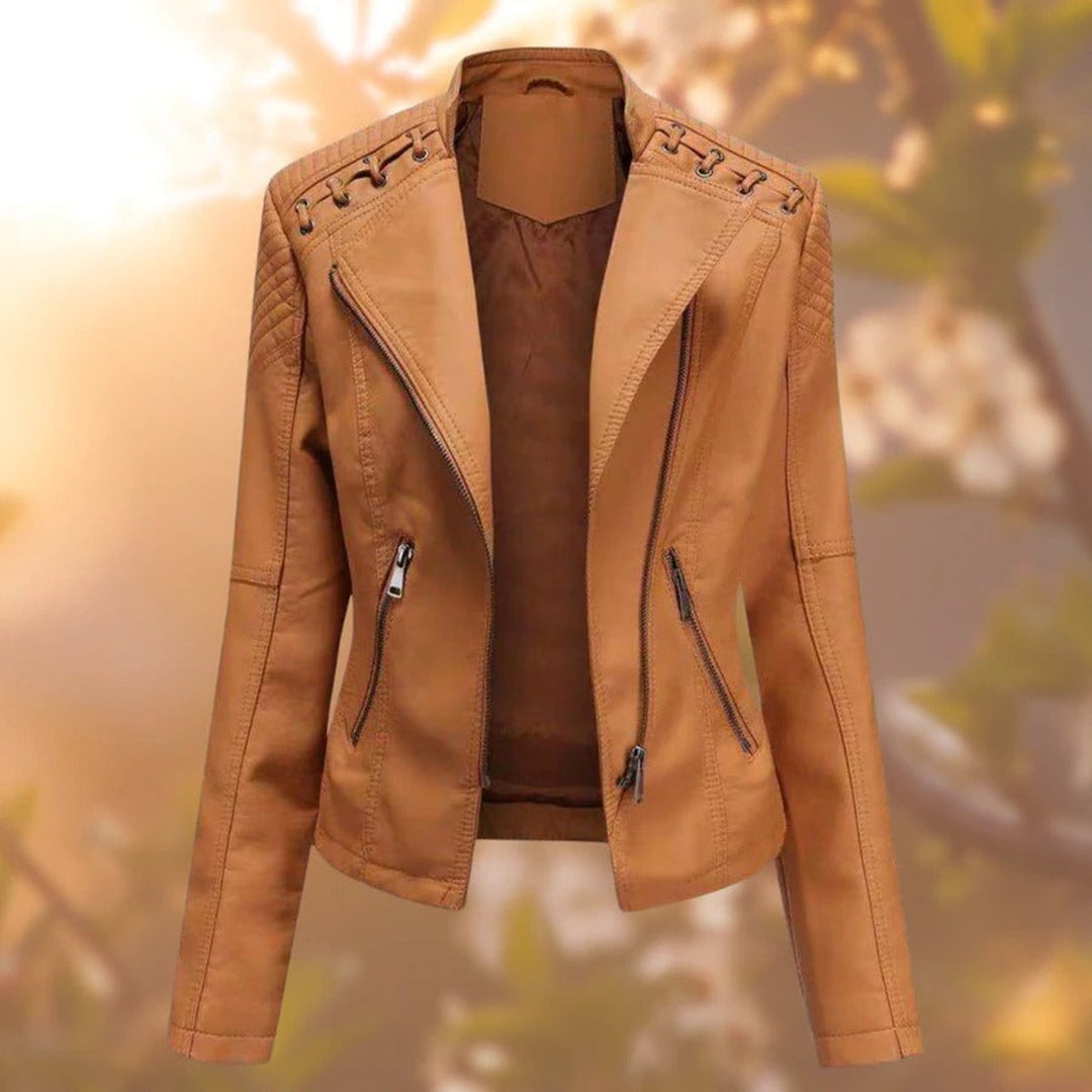 Ruby | Giacca Biker con Zip Stile Moto