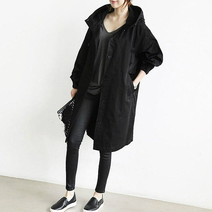 Maisie | Cappotto Oversize con Cappuccio e Bottoni sul Davanti