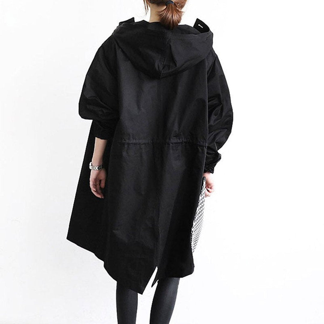 Maisie | Cappotto Oversize con Cappuccio e Bottoni sul Davanti