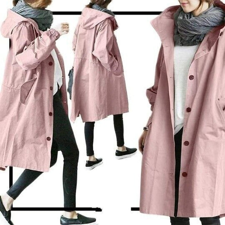 Maisie | Cappotto Oversize con Cappuccio e Bottoni sul Davanti