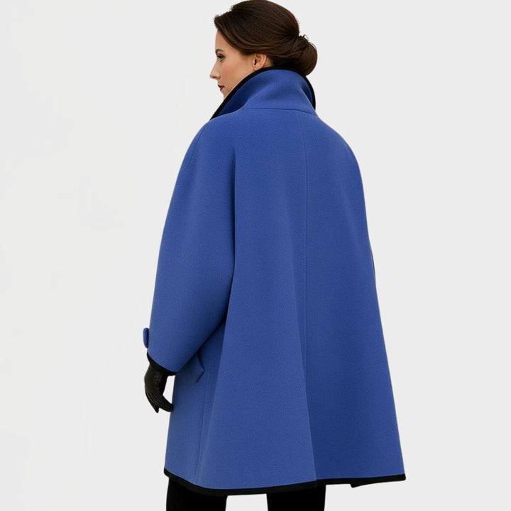 Flora | Cappotto Oversize con Bordi a Contrasto